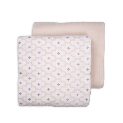 Lodger Swaddler Solid Matcha 2balení 110 x 110 cm - Powder - obrázek