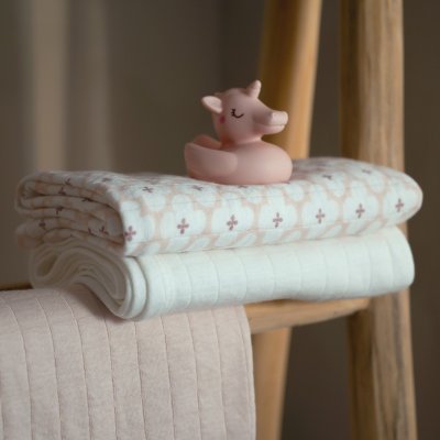 Lodger Swaddler Solid Matcha 2balení 110 x 110 cm - Powder