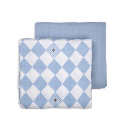 Lodger Swaddler Solid Matcha 2balení 110 x 110 cm - Blue Fogg - obrázek