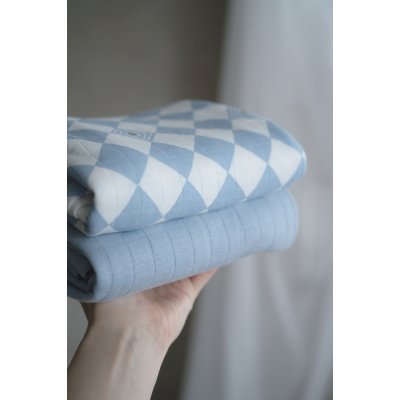 Lodger Swaddler Solid Matcha 2balení 110 x 110 cm - Blue Fogg - obrázek