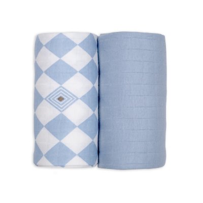 Lodger Swaddler Solid Matcha 2balení 110 x 110 cm - Blue Fogg