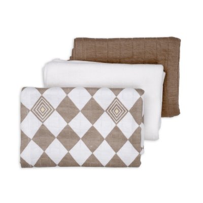 Lodger Swaddler Solid Matcha 3balení 70 x 70 cm - Buffalo - obrázek