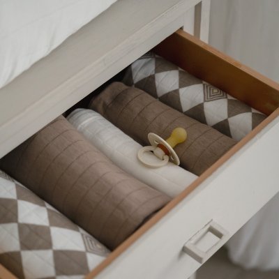 Lodger Swaddler Solid Matcha 3balení 70 x 70 cm - Buffalo