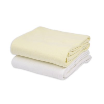 Lodger Swaddler Solid 2balení 110 x 110 cm - Cloud Dancer/Butter - obrázek