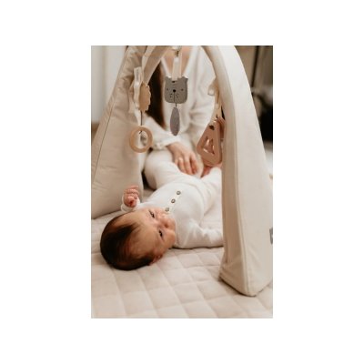 Sleepee Nastavitelná hrazdička pro miminko s hračkami - Pink - obrázek