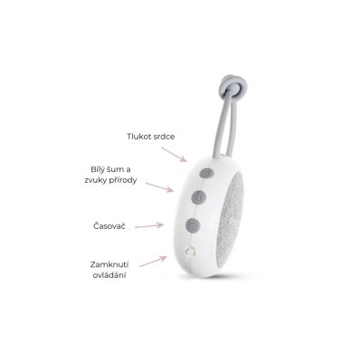 Sleepee Nastavitelná hrazdička s hračkami a bílým šumem 2v1 - Sand - obrázek