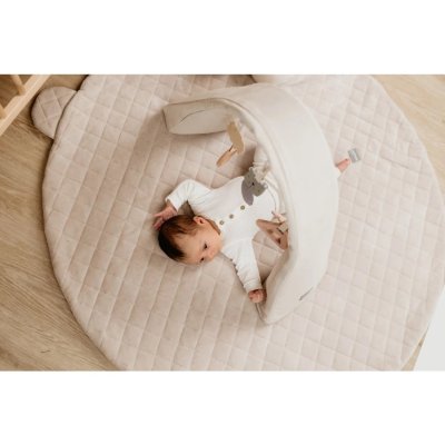 Sleepee Multifunkční hnízdečko pro miminko s hrazdičkou a hračkami 3v1 - Grey - obrázek