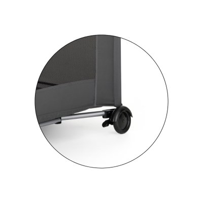 Petite&Mars Cestovní postýlka Nyja - Urban Jungle Charcoal - obrázek