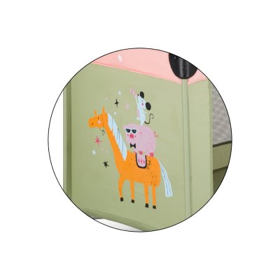 Petite&Mars Cestovní postýlka Koot - Friends Boho Party - obrázek