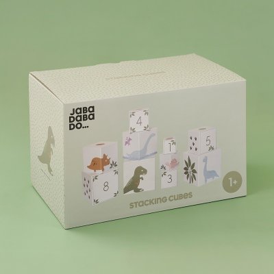 JaBaDaBaDo Stohovací kostky - Dino - obrázek