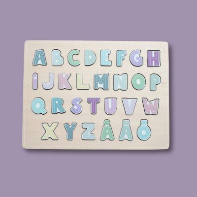 JaBaDaBaDo Dřevěné puzzle - Abeceda (ABC)