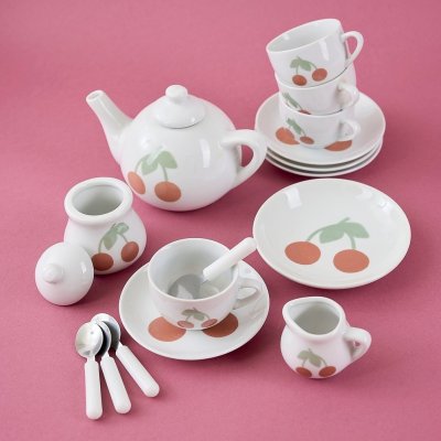 JaBaDaBaDo Porcelánový čajový set - Třešeň - obrázek