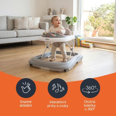 Zopa Chodítko Fiesta - Moon Grey - obrázek