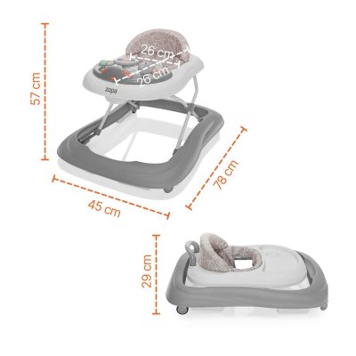 Zopa Chodítko Fiesta - Moon Grey - obrázek