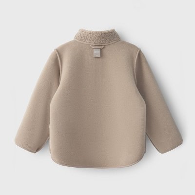 Leokid Fleecová bunda Theo - Almond Milk vel. 92 - obrázek