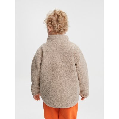 Leokid Fleecová bunda Theo - Almond Milk vel. 110 - obrázek