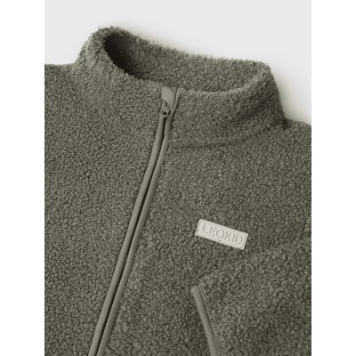 Leokid Fleecová bunda Theo - Vetiver Green vel. 86 - obrázek