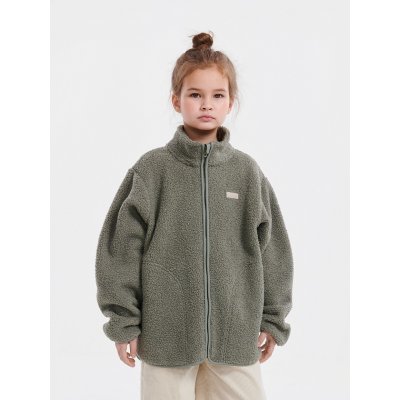 Leokid Fleecová bunda Theo - Vetiver Green vel. 92 - obrázek