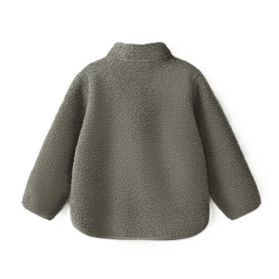 Leokid Fleecová bunda Theo - Vetiver Green vel. 92 - obrázek