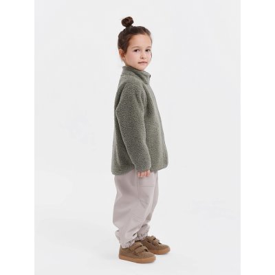 Leokid Fleecová bunda Theo - Vetiver Green vel. 98 - obrázek