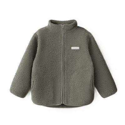 Leokid Fleecová bunda Theo - Vetiver Green vel. 110