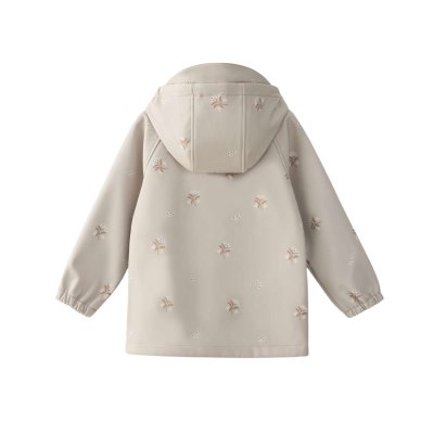 Leokid Softshellová bunda Lake - Silver Cloud Flower, vel. 98 - obrázek