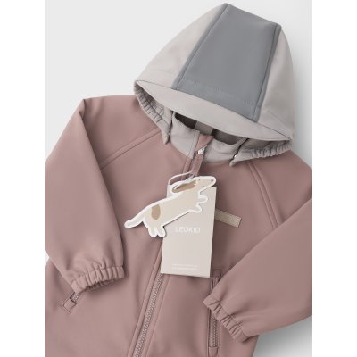 Leokid Softshellová kombinéza Lilo - Ash Rose, vel. 98 - obrázek