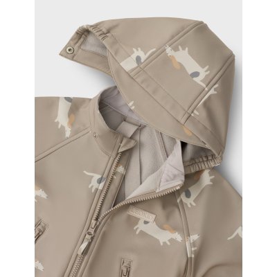Leokid Softshellová kombinéza Lilo - Beige Woof, vel. 80 - obrázek