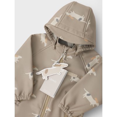 Leokid Softshellová kombinéza Lilo - Beige Woof, vel. 86 - obrázek