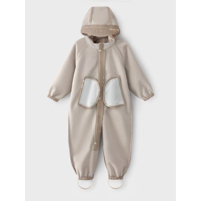 Leokid Softshellová kombinéza Lilo - Beige Woof, vel. 92 - obrázek