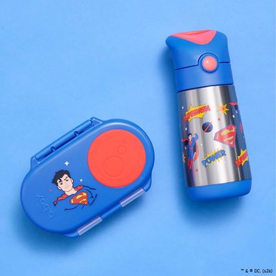 b.box Termoska na pití s brčkem 350 ml - Superman - obrázek