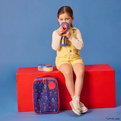 b.box Termoska na pití s brčkem 350 ml - Superman - obrázek