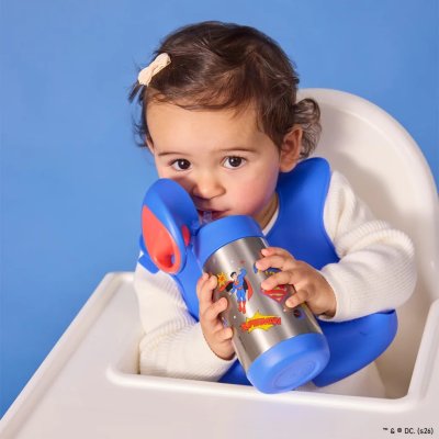 b.box Termoska na pití s brčkem 350 ml - Superman - obrázek