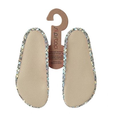 Slipstop Protiskluzové botičky - Silver Flakes Junior, vel. XS - obrázek