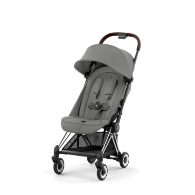 Cybex Platinum Coya + Bezpečnostní madlo 2025 - Chrome Dark Brown/Mirage Grey - obrázek