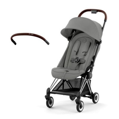 Cybex Platinum Coya + Bezpečnostní madlo 2025 - Chrome Dark Brown/Mirage Grey