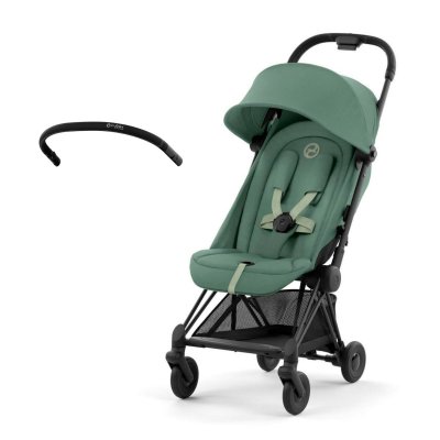 Cybex Platinum Coya + Bezpečnostní madlo 2025 - Matt Black/Leaf Green