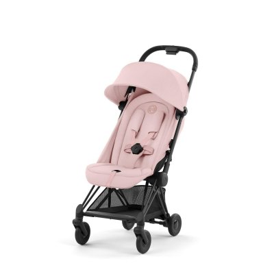 Cybex Platinum Coya + Bezpečnostní madlo 2025 - Matt Black/Peach Pink - obrázek