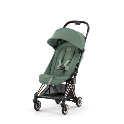 Cybex Platinum Coya + Bezpečnostní madlo 2025 - Rosegold/Leaf Green - obrázek