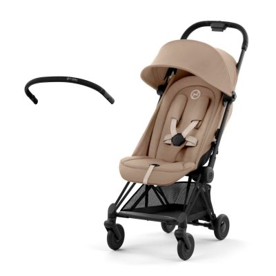 Cybex Platinum Coya + Bezpečnostní madlo 2025 - Matt Black/Cozy Beige
