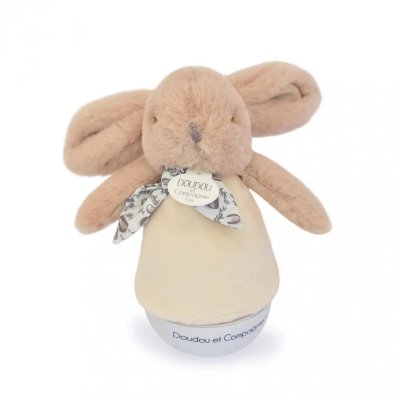 DouDou et Compagnie Hudební noční světlo Zajíček - Hnědý