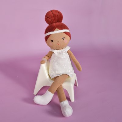 DouDou et Compagnie Panenka Nejlepší kamarádky 25 cm - Bílá