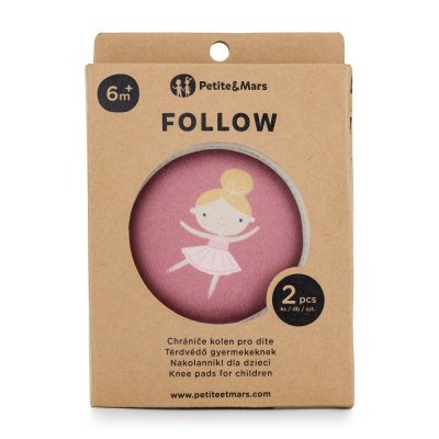 Petite&Mars Follow Elastické chrániče kolen na lezení - Dusty Rose - obrázek