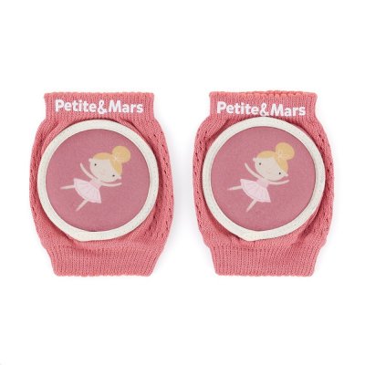 Petite&Mars Follow Elastické chrániče kolen na lezení - Dusty Rose