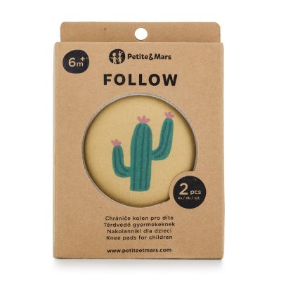 Petite&Mars Follow Elastické chrániče kolen na lezení - Intense Ochre - obrázek