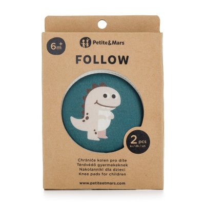 Petite&Mars Follow Elastické chrániče kolen na lezení - Misty Green - obrázek