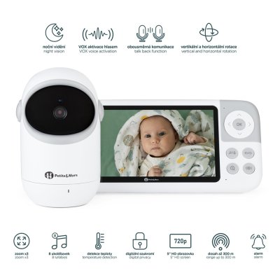 Petite&Mars Eve 5.0 Dětská digitální chůvička - obrázek