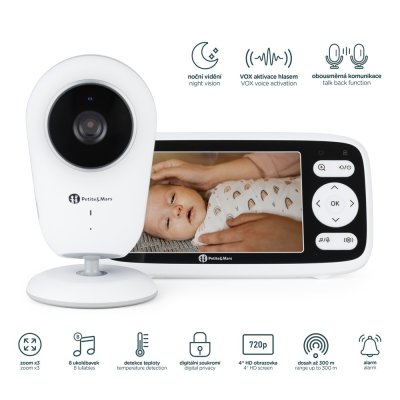 Petite&Mars Nano 4.0 Dětská digitální chůvička - obrázek
