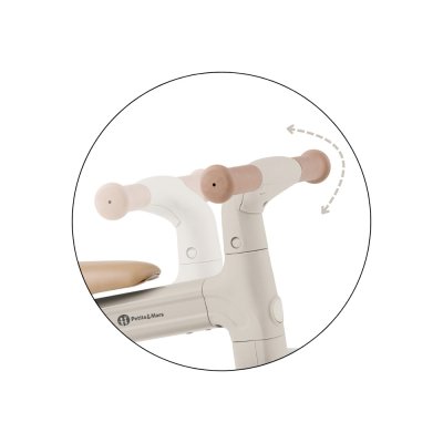 Petite&Mars Bingo Multifunkční tříkolka 3v1 - Ivory White - obrázek