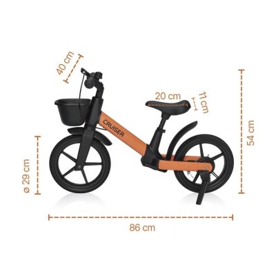 Zopa Cruiser Odrážedlo s brzdou - Kodi Race - obrázek